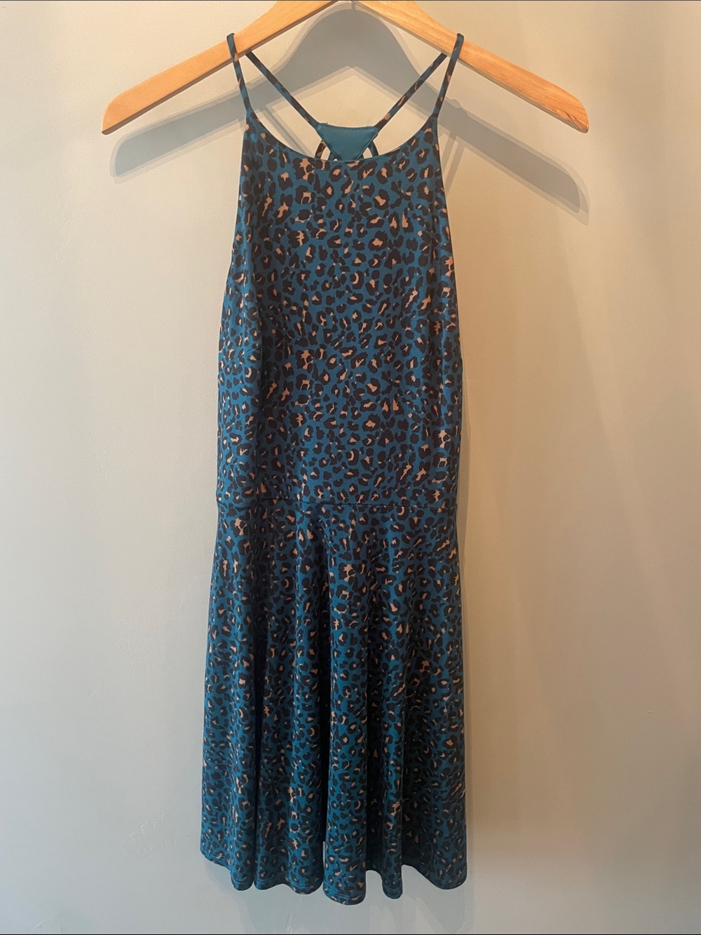 Fortune + Ivy Leopard Print Strappy Dress Size Medium